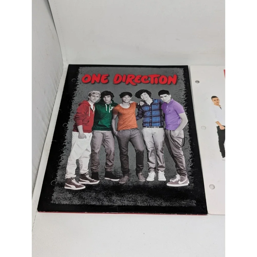 One Direction 1D Band School Folder Art Lot Vintage 2013